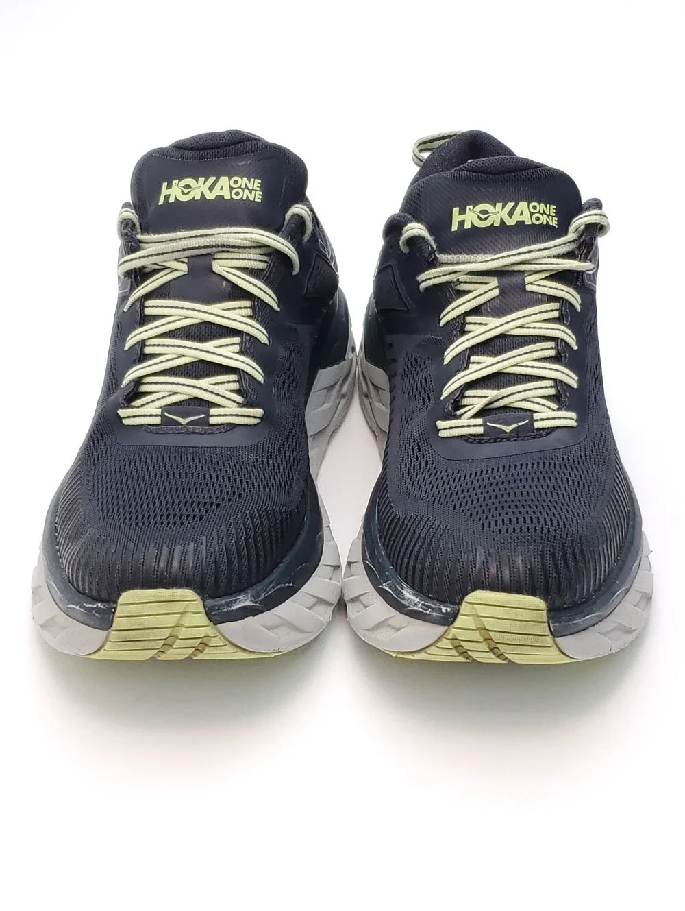 Hoka One One Bondi 7 Running Shoes Blue Graphite Butterfly Gray Athletic Mens 10